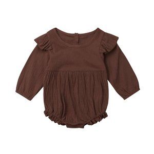 Eve Long Sleeve Ruffle Romper